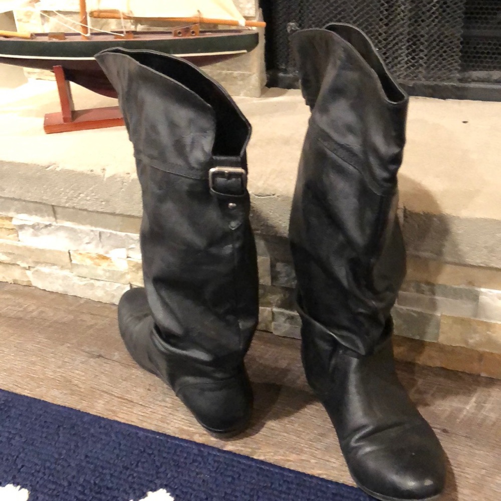 ANNA slouch mid calf women’s boots.